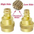 thumbnail image 2 of A/C R134a to R1234yf Conversion Kit – Quick Adapter, High/Low Pressure Connectors, Brass HVAC Tool for Cars, 2 of 5