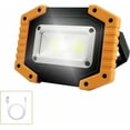 thumbnail image 1 of Foco LED recargable de 30 W para obras de construcción, luz de trabajo con 2 focos LED COB USB portátiles para camping, 3 modos (1 unidad) [Clase energética A++], 1 of 5