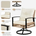 thumbnail image 6 of Ktaxon 2 Luxury Outdoor Rattan Swivel Glider Chair Patio with Table Set, 6 of 8