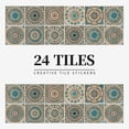 thumbnail image 4 of 24Pcs European Style Tile Kitchen Bathroom Waterproof and Oil Proof Tile Sticker, 4 of 10