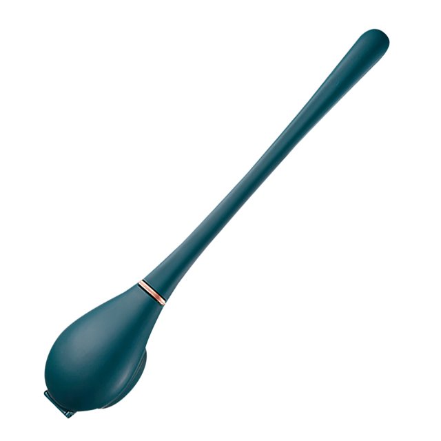 Cateissary Cepillo de baño con soporte Mango largo Herramienta de limpieza de baño Removedor Hogar Centro comercial Baño Eliminación de suciedad Lavabo Suministros de limpieza para el hogar Azul Cateissary HA059495-03B