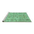 thumbnail image 2 of Ahgly Company Machine Washable Indoor Rectangle Persian Turquoise Blue Traditional Area Rugs, 8' x 10', 2 of 4