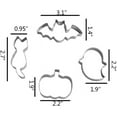 thumbnail image 2 of Small Halloween Cookie Cutter Set, from 2.2” to 3.1” - 4 Piece - Stainless Steel, 2 of 2