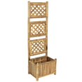 thumbnail image 1 of vidaXL Garden Raised Bed with Trellis Bamboo 40 cm, 1 of 5