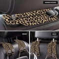 thumbnail image 4 of Car Seat Back Storage Headrest Hook, Premium Leather Double Metal Hook, Hanger Storage Organizer for Purse Cloth Bag, Car Interior Accessories Luxury Brown Leopard, 4 of 4