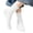 White, variant on OGLCCG Girls Super Soft Ankle Socks Combed Cotton Mid-Calf Socks 1 Pairs Basic Pure Color Soft Comfort Socks Size 1-12