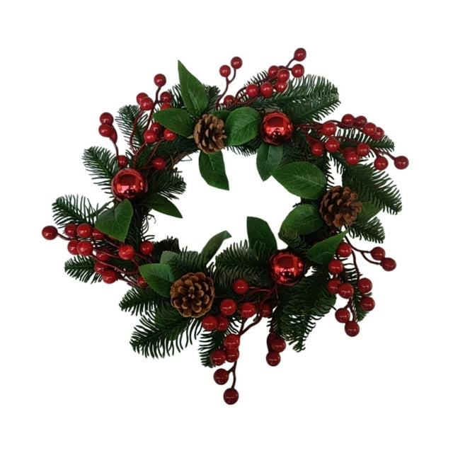 Anillo de vela navideño Macarena decoración del hogar corona de Navidad Estilo G