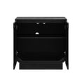 thumbnail image 5 of Nathan James Joey Mid Century Modern Storage Cabinet, Arched Accent Cabinet with Rounded Bottom Edges and Integrated Door Pull Cutouts, Black Oak, 5 of 6