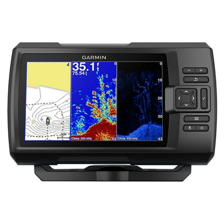 Plus Digital Fishfinder - Garmin STRIKER Plus 7CV 7 Inch CHIRP Fishfinder w/ CV20-TM Transducer