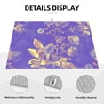 thumbnail image 4 of YFYANG Microfiber Dish Drying Mat for Kitchen, Reusable Purple Vintage Floral Pattern Large Dish Mat, 18" x 24", 4 of 9