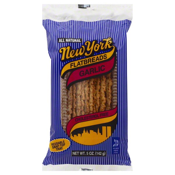 New York Flatbreads, Garlic, 5 Oz