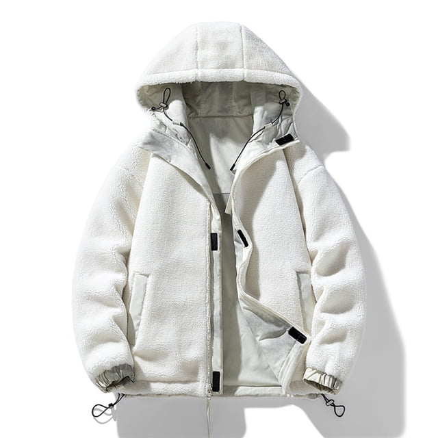 Styesk Jackets for Men Men's Stitching Drawstring Hooded Slim Fashion Jacket Coat Outwear