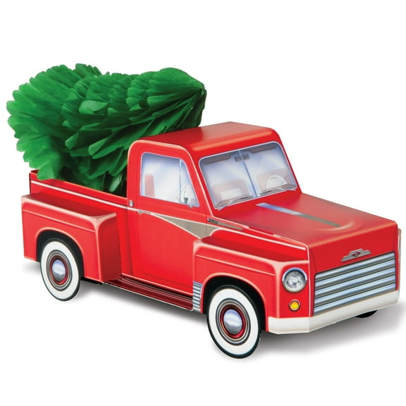 3-D Christmas Truck Centerpiece