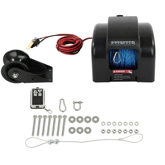 SCITOO 45 LBS Free Fall saltwater Boat Marine Electric Anchor Winch W/ Wireless Remote