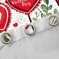 thumbnail image 4 of Homewish Teens Female Men Romantic Love Heart Print Black Out Curtains,Chic Floral Flowers Curtains Pack of 2 (42x63 Each),Happy Valentine'S Day Bedroom Curtains,Super Cozy Room Decor, 4 of 6