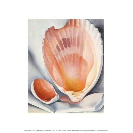 Two Pink Shells, 1937 Art Print By Georgia O'Keeffe -