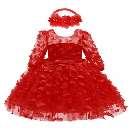 

GYRATEDREAM Baby Girls Bowknot Baptism Dresses Christening Special Occasions Gown for Baby Girl 3M-3T