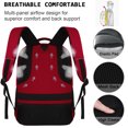 thumbnail image 5 of UKEIN Red Laptop Backpack Computer Business Backpack for Adult Water Resistant Anti-Theft Laptop Backpack for Men, 5 of 6