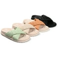 thumbnail image 5 of Journee Collection Womens Aveena Slide Flat Sandals, 5 of 6