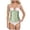 Green, variant on Womens Shapewear Women's Floral Overbust Corset Top Waist Cincher Shapewear Bustier Trim Red,S