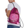 thumbnail image 2 of Bingfone Sparkling Pink Toilet Drawstrings Backpacks Bags for Men Women Gym Drawstrings Bag-Medium, 2 of 8