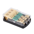 thumbnail image 2 of Caja portafusibles de potencia de Audio, 1 en 3 salidas, 0/4 AWG a 4/8 AWG, con minifusibles de 60A para automóviles y barcos, 2 of 12