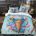 thumbnail image 3 of 3D Ice Cream Printed Comforter Cover Set Children Adult Unique Design Bedding Set Bedroom Decor,Twin (68"x86"), 3 of 5