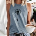 thumbnail image 2 of ZyeKqe Tank Top for Women Sleeveless Crewneck T Shirts Graphic Print Going out Tops Summer Casual Loose Basic Shirts, 2 of 5