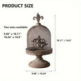 thumbnail image 2 of Colourtree Dia 9.1" x 18.1" H Wrought Iron Industrial Wax Candle Holder Home Decoration Retro Birdcage Candlestick Crafts Photography Props, 2 of 3