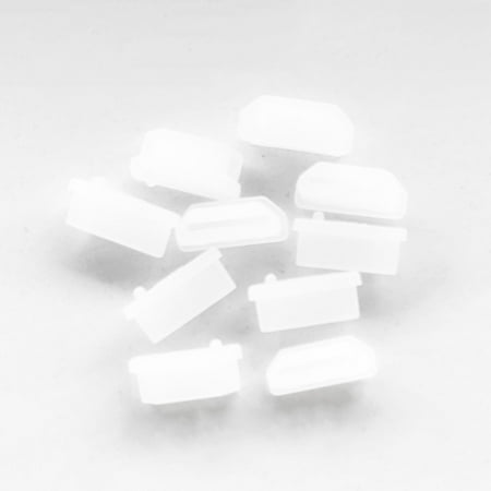 Silicone 20Pcs HDMI Anti-Dust Cover Plugs Protector Stopper Cap for Female Port Black for TV Computer Other Devices(White)