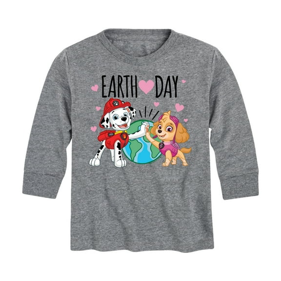 Paw Patrol - Earth Day Heart - Toddler And Youth Long Sleeve Graphic T-Shirt