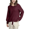 thumbnail image 2 of Lilgiuy Women's Crew-neck Sweater Long-sleeved Casual Sweater Pullover Sweater Streetwear, 2 of 5
