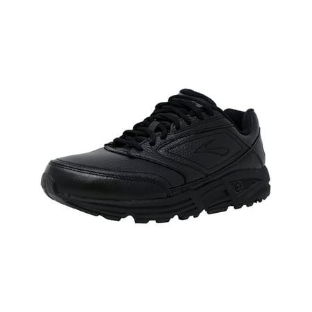 Brooks Men's Addiction Walker Black Ankle-High Leather Walking Shoe - (Brooks Addiction Walker V Strap Best Price)