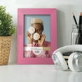 thumbnail image 6 of Grooved 4 in. x 6 in. Pink Picture Frame (Set of 2), 6 of 8