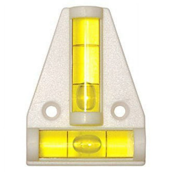 RV Designer E411 - White Screw-On 2 Way Levels