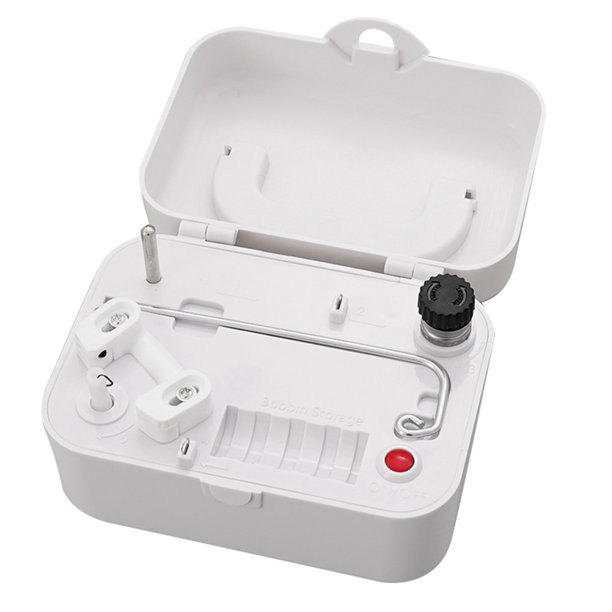 Bobinadora Eléctrica con Asa, Máquina de Bobinado Automático, Herramienta de Costura Organizadora Alimentada por USB/Batería.