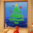 thumbnail image 6 of Wdhugt Christmas Decorations Merry Christmas Door Stickers Glittering Santa Claus Christmas Tree Snowflake Door Decals Self-Adhesive Window Clings for Holiday Xmas Fridge Cabinets Wall Decoration, 6 of 6