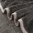 thumbnail image 4 of PiccoCasa 60"x78" Lightweight Blanket Fuzzy Microplush Fleece Bed Blanket, Grey, 4 of 6