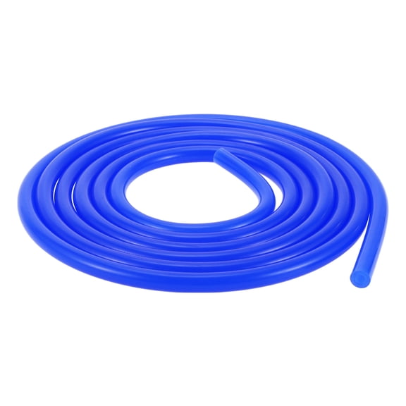 Unique Bargains 1 Pcs for Air and Water Silicone Vacuum Tubing Hose High Temperature Automotive Vacuum Line 10Ft 1/4" 6mm ID 2.5mm Thickness Blue