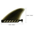thumbnail image 2 of OULII Inflatable Paddle Board Fins Replacement Paddleboard Fin Black PVC 1Pcs for Surfing, 2 of 6