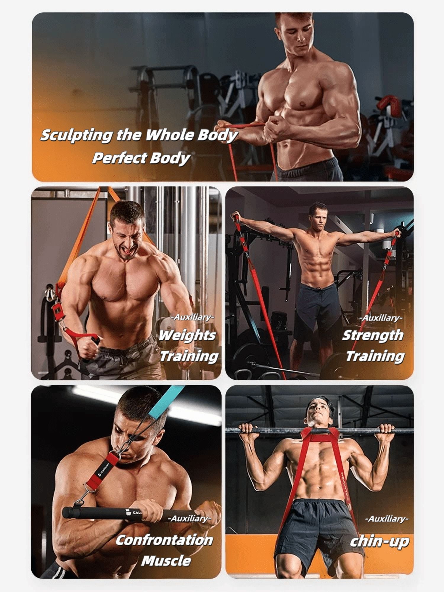 Resistance Bands, Pull-Up Assistance Bands - Exercise Bands, Stretching Bands, Fitness Bands for Men and Women for Fitness, Training, Physiotherapy, Body Stretching