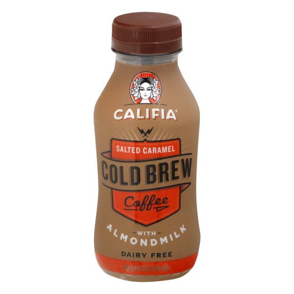 Califia Farms Salted Caramel Cold Brew Coffee with Almond Milk, 10.5 Fl