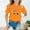 Z1-Orange, variant on Kids Shirts Girls Cartoon Print Cute Short Sleeve T Shirts Round Neck Vacation Tops Girls' Tops, Tees & Blouses Black,140