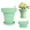 Green, variant on Evjurcn Planter Pot with Drainage Hole and Tray Foldable Lightweight Flower Pot Minimalist Decorative Pot Solid Color Plant Pot for Succulents Flowers Cacti Mint Home Office Desktop Garden