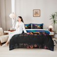 thumbnail image 4 of Erosebridal Jungle Wildlife Deer 7pcs Bedding Comforter Set,Rustic Farmhouse Hunting Queen Bedding Sets For Men Women,Reversible, 4 of 7