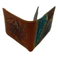thumbnail image 4 of New Cusco Machu Picchu Peru Souvenir Men's Embossed Leather Bifold Wallet, 4 of 5