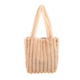 thumbnail image 1 of Bolso Hombro para Axila Mano Mujer Felpa Esponjoso Color Sólido, 1 of 5