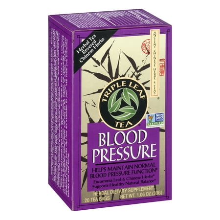 Triple Leaf Tea Bags, Blood Pressure, 1.40 Oz, 20 Ct