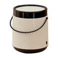 thumbnail image 2 of Xihbxyly Cubo de Basura Vintage, Elegante Diseño de Tapa, Plástico Duradero, Asa Fácil de Usar, Ideal para Casa, Oficina, Baño, Cocina y Sala de Estar. Tamaño: 29 X 26 X 25,8 Cm., 2 of 6