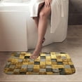 thumbnail image 4 of 1pc Checkered Pattern Wall Absorbent Non-Slip Bathroom Thickened Flannel Rug Decor,Soft,Quick Drying,Suitable For Indoor/outdoor Use,Bathrooms,Bedrooms,Kitchens,Terrace,Laundry Rooms,16"x24", 4 of 9